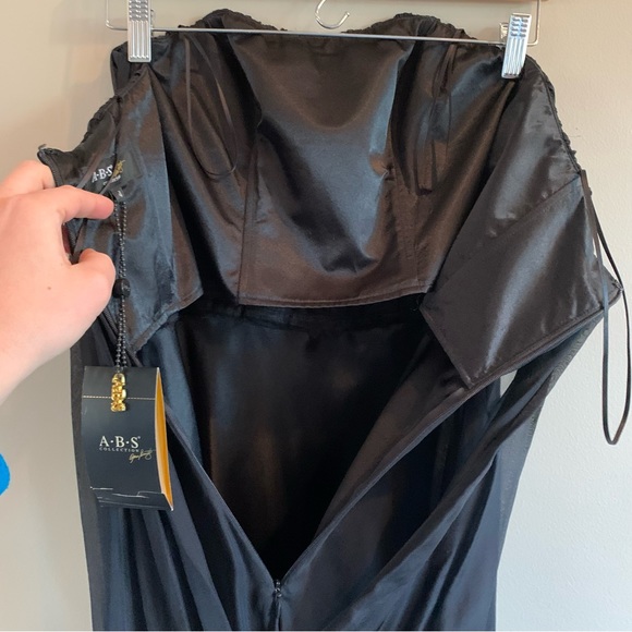 A.B.S. Collection by Allen Schwartz | Black Silk Evening Gown - Picture 16 of 16